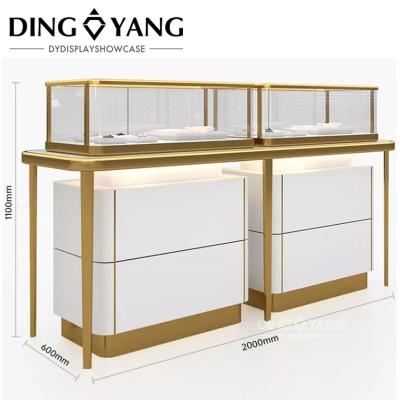 China Moderne mode sieraden displaycases met heldere led lichten Te koop