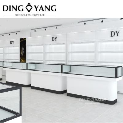 China Custom Jewellery Showcase Full Shop 3D Design und maßgeschneiderte Produkte Service zu verkaufen