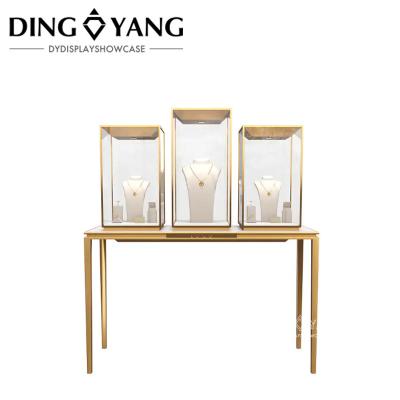 Cina Moderno elegante negozio di gioielli Display Fixtures con luci Nessuna installazione utilizzato direttamente in vendita