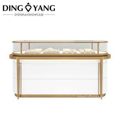 China Factory Commercial Custom Made Locking Jewelry Display Case For High End Jewelry Store, Made of High Quality Material for sale