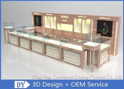 China Nice Beige Jewellery Counters Vitrines / Jewellery Showcase Design à venda