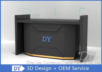 중국 광택이 없는 까만 상점 보석 진열장/보석 카운터 전시 판매용