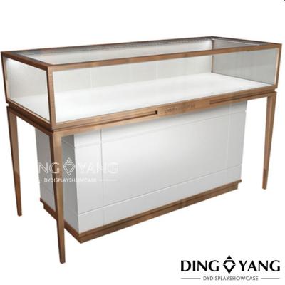 China Metal Framed 1350X550X960MM Glass Store Display Case for sale