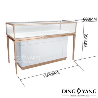 China Streamline 1500X600X950MM Jewelry Counter Showcase for sale