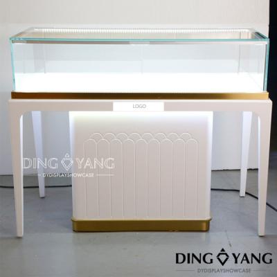 China Matte witte superschoon bril sieraden showcase Te koop