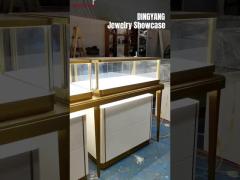 A luxury jewelry display showcase created by DINGYANG