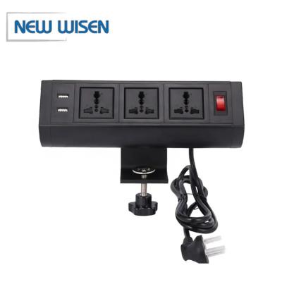 China Commercial Industrial Hospital Residential / General-Purpose Industry power plug socket light 220V plug for table clamp office power socket outlet for sale