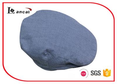 China Duckbill Tweed Wool Flat Cap 58cm Herringbone Twill Lining / Chambray Sweatband for sale