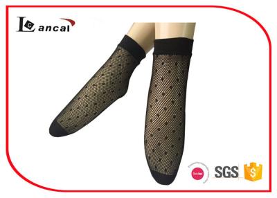 China Stretchy Nylon Trouser Ladies Silk Socks Black Spot And Fishnet Tights for sale