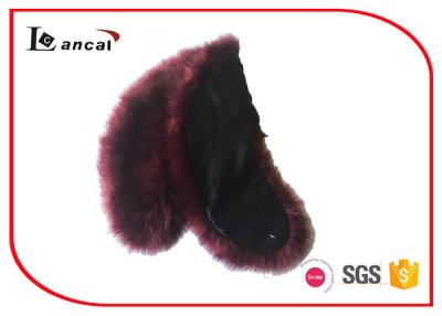 China Customized Faux Fur Scarf Faux Warm Neck Fur Hooded Scarf For Girls for sale