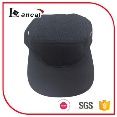 China Adjustable Baseball Caps Hats , Mens black cotton mesh snap 5 panel cap for sale