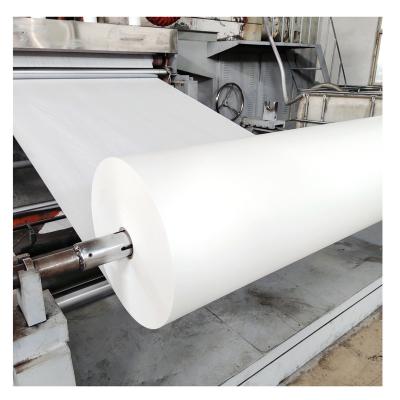 China Plain Greaseproof PE Coated White Paper Roll MG Kraft Poly Coated Paper Roll for sale