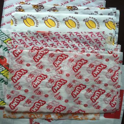 China Greaseproof Hamburger Wrapping, Printing Waterproof Paper, Food Paper for sale