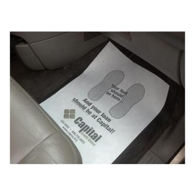 China Anti-Slip Custom Printed Paper Floor Mats For Cars for sale