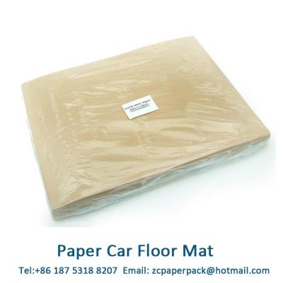 China Anti - Slip Coated Poly Paper Car Floor Mats / Auto Floor Paper Mats for sale