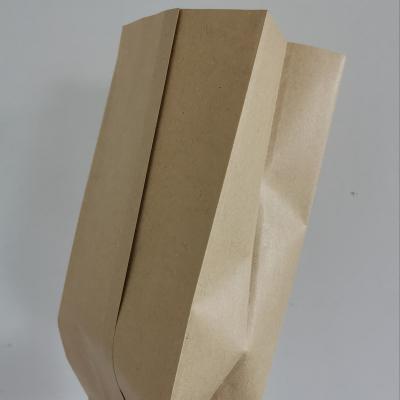 China Butcher Craft Food Paper Greaseproof Bags, PE Coated Paper Bag, Food Kraft Paper Bags for Burger, Sandwich, Frence Fries for sale