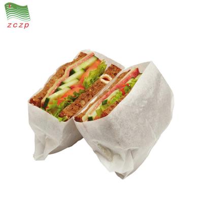 China Sandwich Greaseproof Pie Burger Wrapping Paper, PE Coated Paper Bag for sale