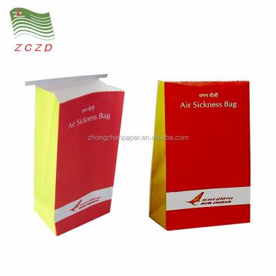 China Disposable Barf Airplane Waste Paper Bag for Airsickness for sale