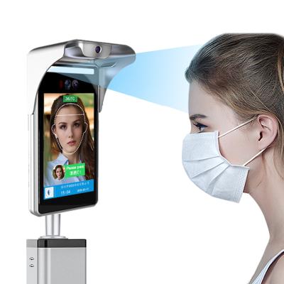 China Automatic Face Recognition Smart AI System Face Recognition Temperature Measurement Fever Scanner Access Control Automatic Terminal for sale