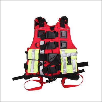 China Volwassen Oprichting Vloeibare Aan de zijkant geopende Marine Life Jacket High Brightness Te koop