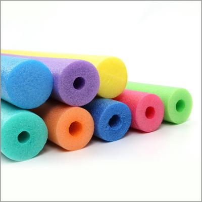 China Family Relax Foam Pool Noodles Hollow Swimming Sticks EPE Swabs for sale