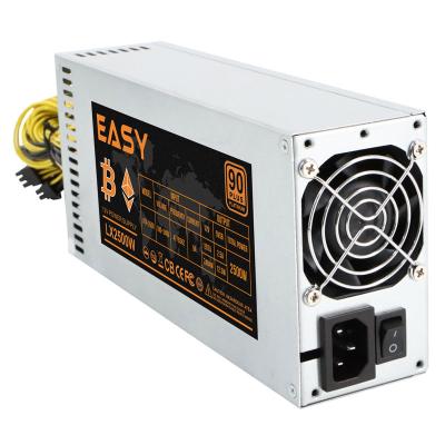 China Desktop 6 Months Warranty Mine Body 8 GPU With 2500W Mining Power Supply for sale