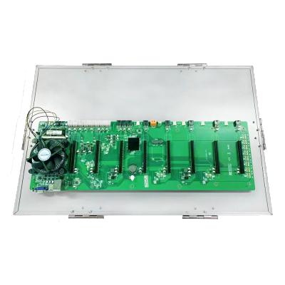 China With fan 6 8 gpu board 8 12 19 gpu slot compatible with rtx 3060/3070/3080/3090 gpu frame installation for sale