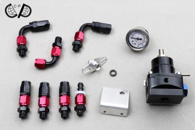 China Universal Inline Fuel Oil Fittings , Adjustable Fuel Pressure Regulator Kit for sale