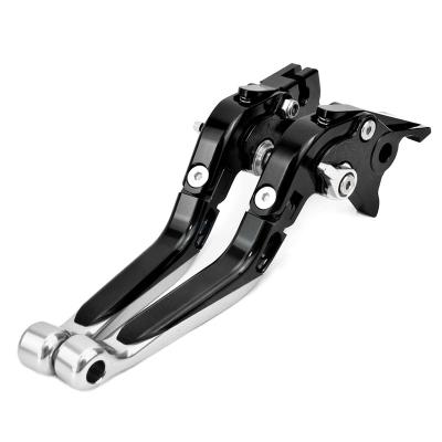 China Single Color Without Pattern Motorcycle Brake Clutch Lever Aluminum Alloy Foldable Adjustable Levers For YAMAHA For KAWASAKI for sale