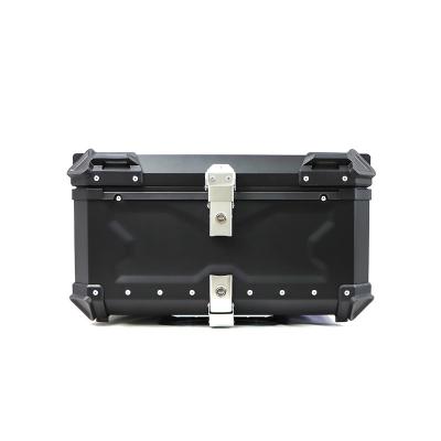 China Steel 45L 55L 65L Motorcycle Top Box Tail Saddle Side Rear Box For Storage Tour Luggage Aluminum Alloy Case Cargo Boxes For Sale for sale