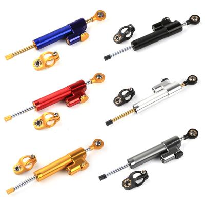 China Aluminum Alloy Motorcycle Steering Damper Stabilizer For Scooter CNC Safety Control Aluminum Motor Accessories for sale