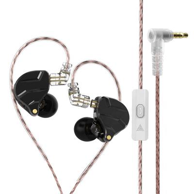 China QKZ ZX1 In-Ear In-Ear Metal Headset 3.5mm HIFI Monitor Dynamic Wired Stereo Earphones With MIC for sale