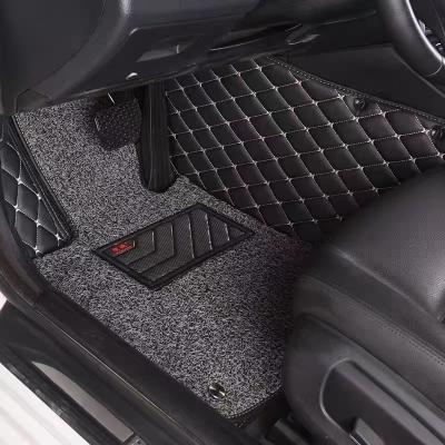 China China Factory Yellow Business / Luxury Coil Mat Tappettini Golf 5 Rubber Foot Pad For Car Mats for sale