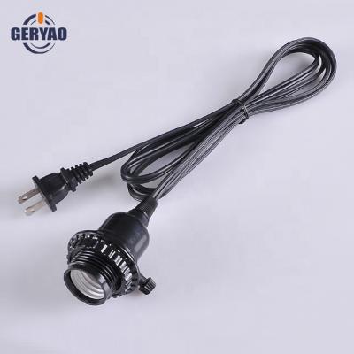 China Screw American Canada USA Canada Standard Flexible Power Cord And E26 Dimmable Socket , E26 Lamp Holder for sale