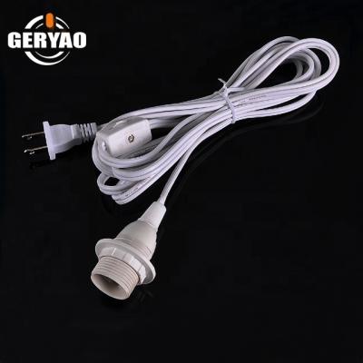 China USA Canada Home Appliance Listed Power Cable With Plug, Gear Wheel On Switch, E12 Socket for sale