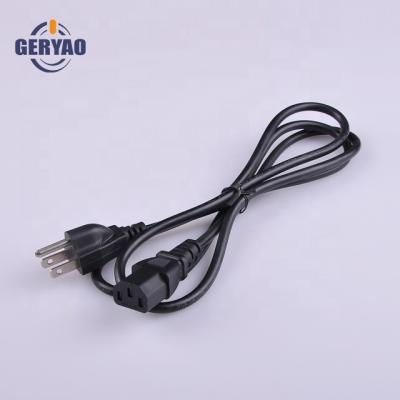 China American Standard 3 Core Home Appliance Round Electrical Wire With Male And Female Plug for sale