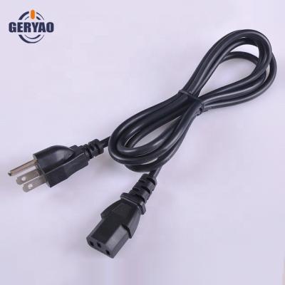 China Household Appliance USA Canada 3 Pin American Standard Male Plug With Cable And Female Plug for sale