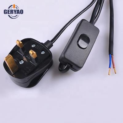 China Home Appliance UK Plug Cord-Connector With Switch for sale