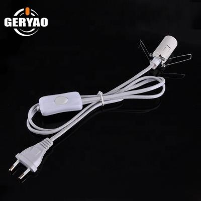 China EU European Standard Himalayan Light Wire Socket Re-Wirable Salt Switch E14 Lamp Holder Cord-Connector for sale