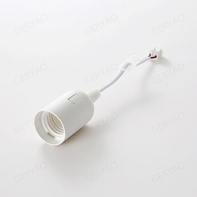 China Screw 20cm Cable Pendant E27 Lampholder Complete With Suspension Loop And 2 Post Screwless Terminal Block for sale