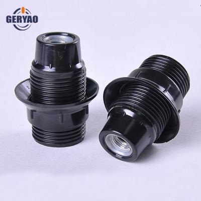 China Screw Made In China E14 Phenolic Lampholder With Shade Ring for sale