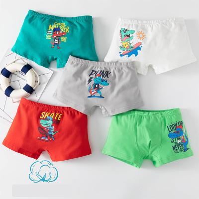 China Breathable Children Underwear Kids Boxer Shorts Cartoon Print Folder Kids Boxers Young Boys Underwear for sale