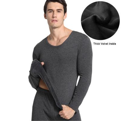 China Heated thermal thermal underwear long johns winter for men velor custom cotton customize logo for sale