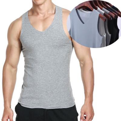 China Breathable Logo Gym Vest Fitness Workout Muscle Bodybuilding Custom Male Tank Tops Men With Logo Vest Tank Tops Wholesale for sale