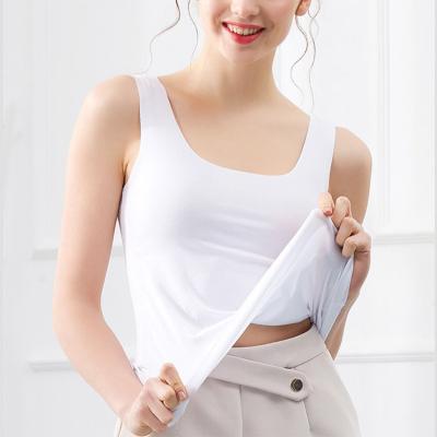 China Custom Women Tank Top Gym Vest Women Summer Tank Tops Summer Sleeveless Camisole Seamless Modal Workout Ladies Anti-Shrink for sale