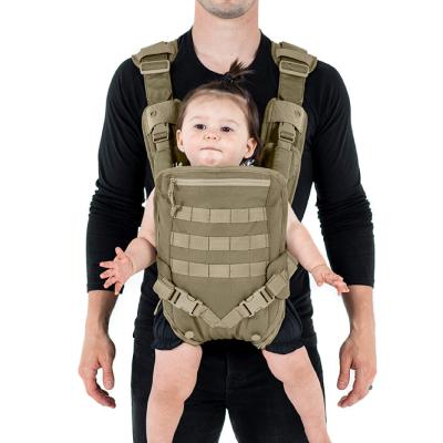 China 2022 Style Adventure Men's Comfortable Outdoor Dad Tan Tactical Baby Carriers Sling Military Wrap Front And Back Baby Carrier Cloth for sale