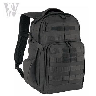 China Black Molle Top Rush Waterproof Outdoor Military Mountain Bag Backpack Traveling Hiking Hiking Trekking for sale