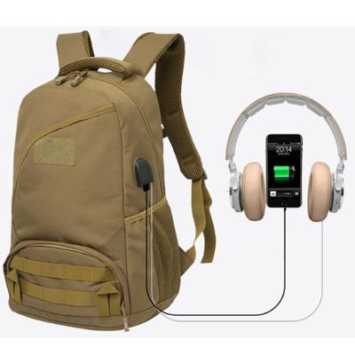 China Wholesale Multifunctional Waterproof Nylon Tactical Charger Molle USB Port Assets Backpack Military Bag for sale