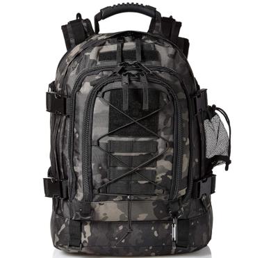 China Large Capacity 39L-64L Multicam Waterproof Black Camouflage Rucksack Bag Men Military Tactical Backpack for sale