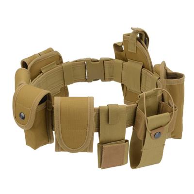 China 10pcs Multifunctional Set Outdoor Training Tactical Military Belt Pouch Belt Pouch Equipment Nylon Belt Police Security Modular Duty Belt for sale